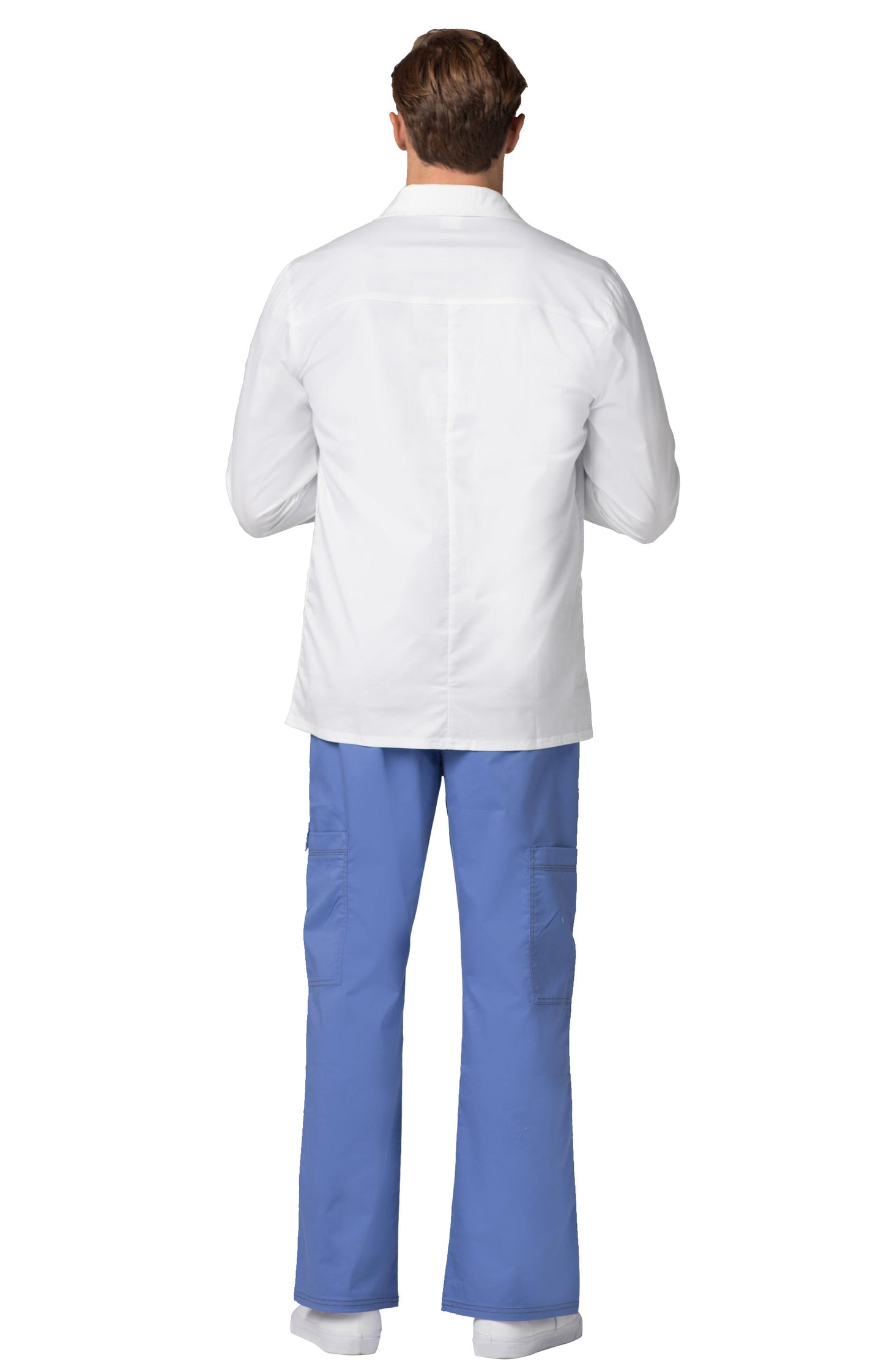 Adar Universal STRETCH Mens 31 inch Snap Front Lab Coat