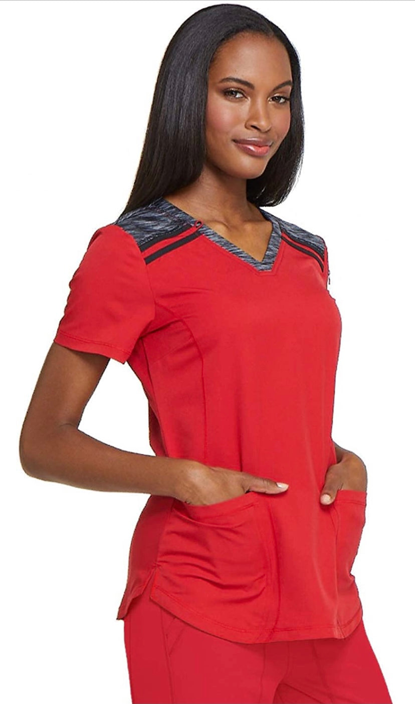 Women’s Dickies Dynamix Scrubs Multicolor Top