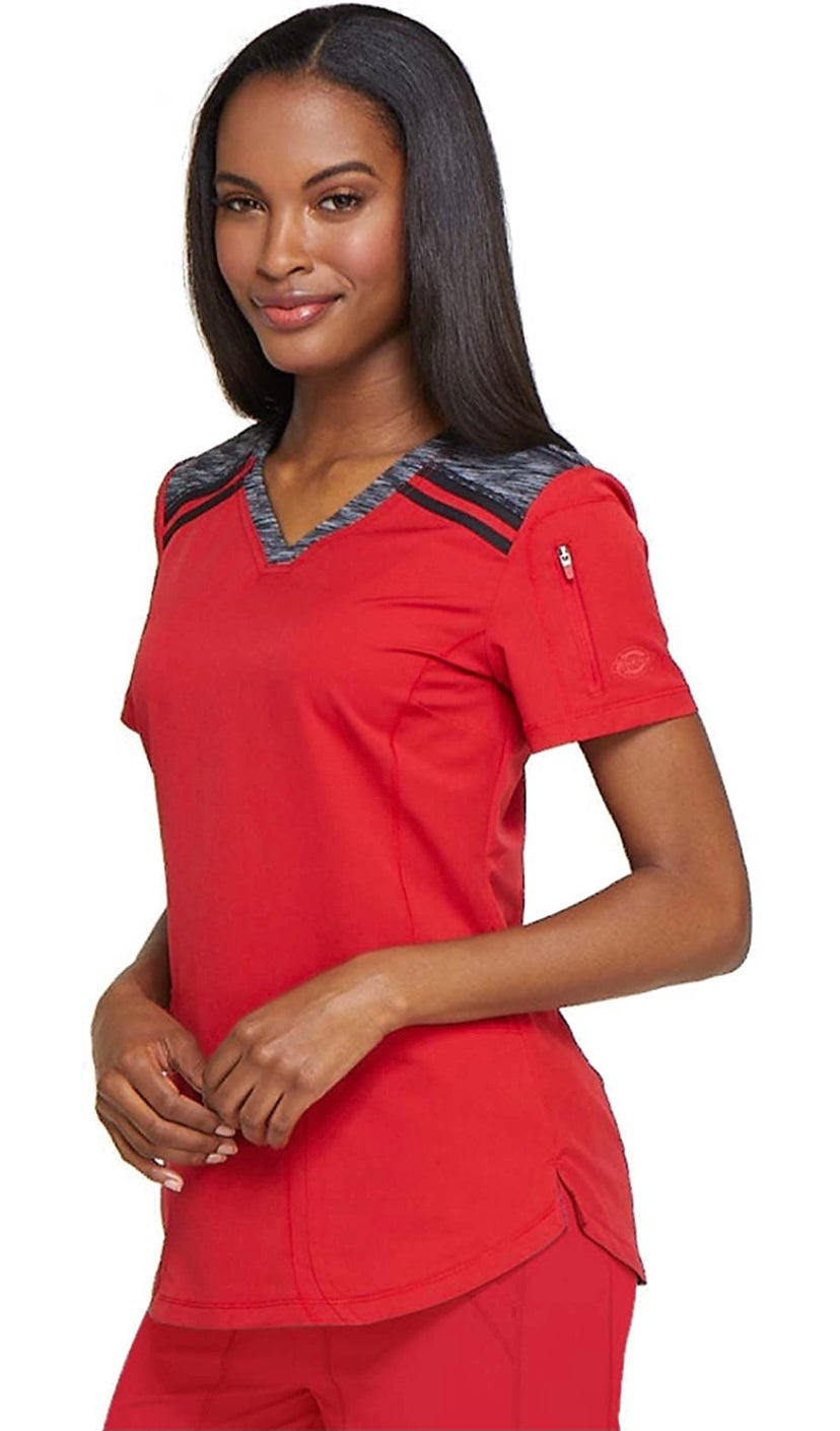 Women’s Dickies Dynamix Scrubs Multicolor Top
