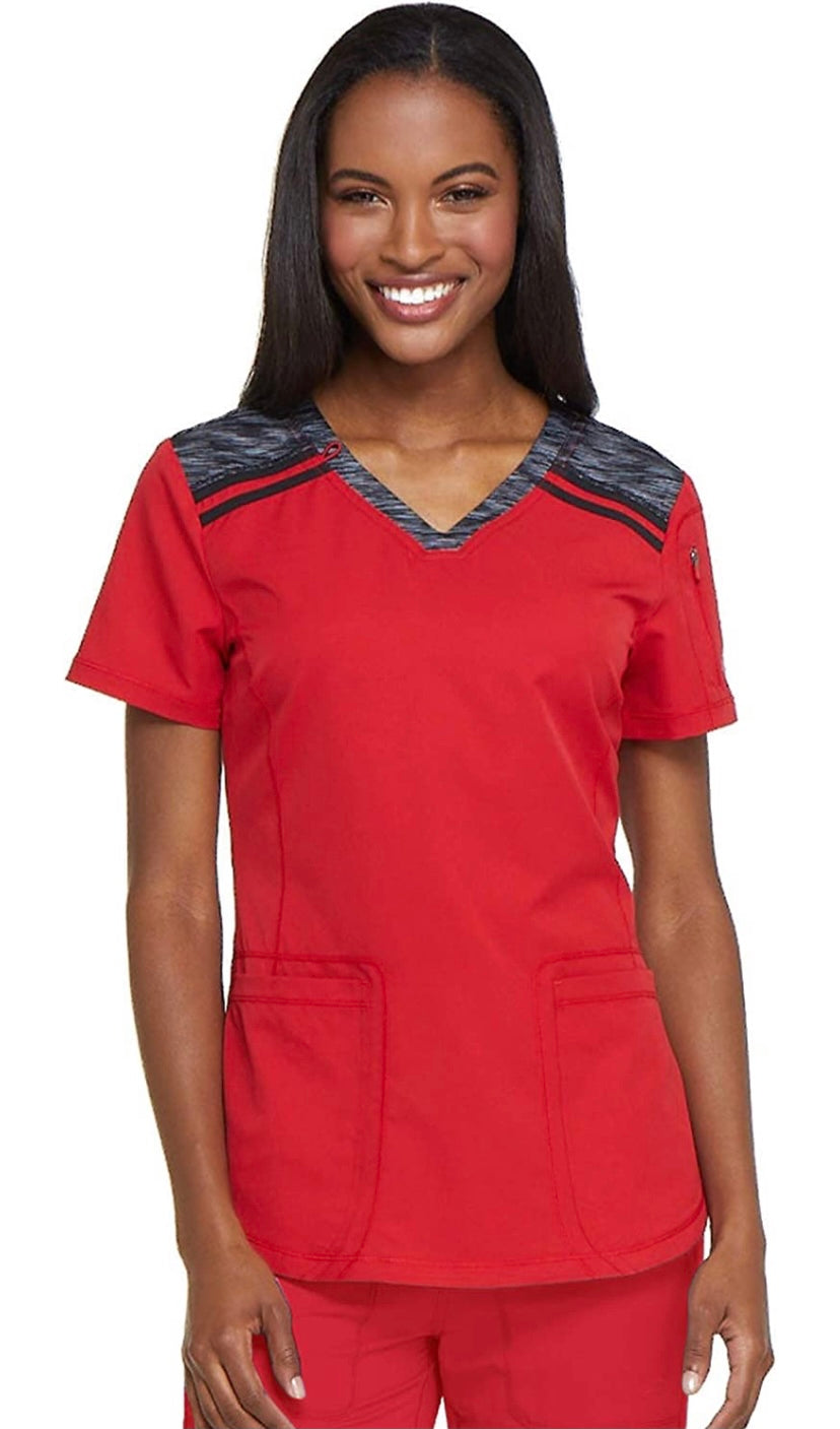 Women’s Dickies Dynamix Scrubs Multicolor Top