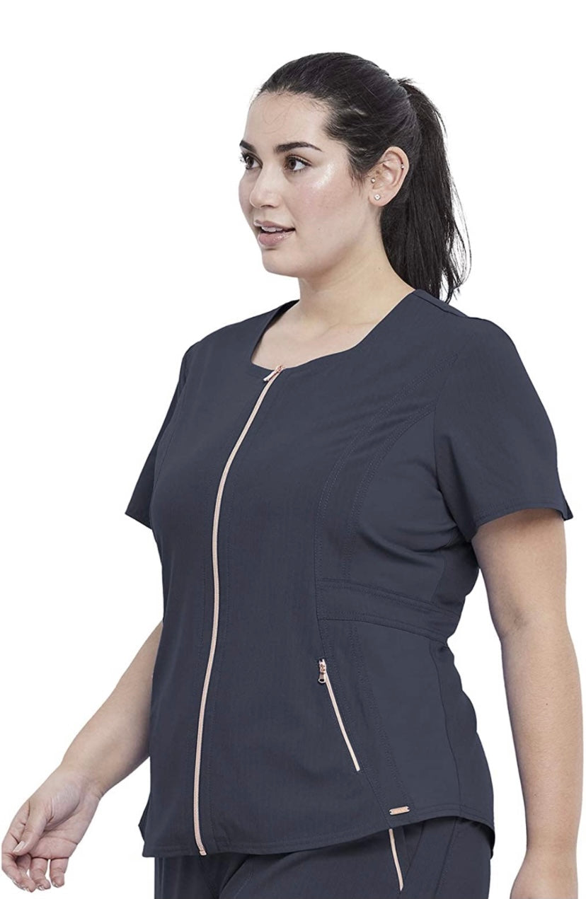 Women's Cherokee Statement  Zip-front Top