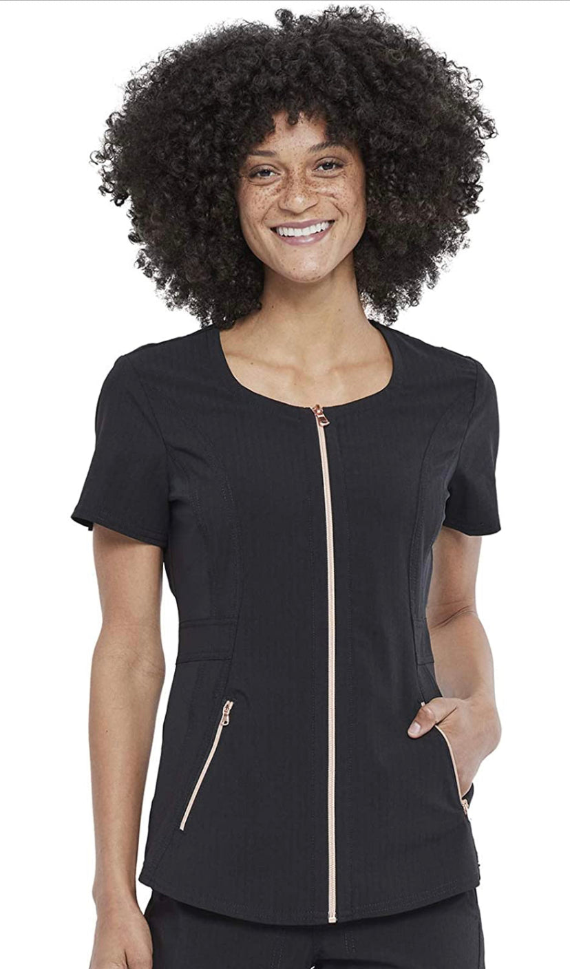 Women's Cherokee Statement Zip-front Top