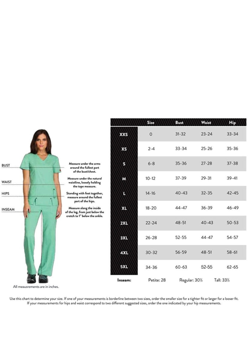 Women’s Dickies Dynamix Scrubs Multicolor Top