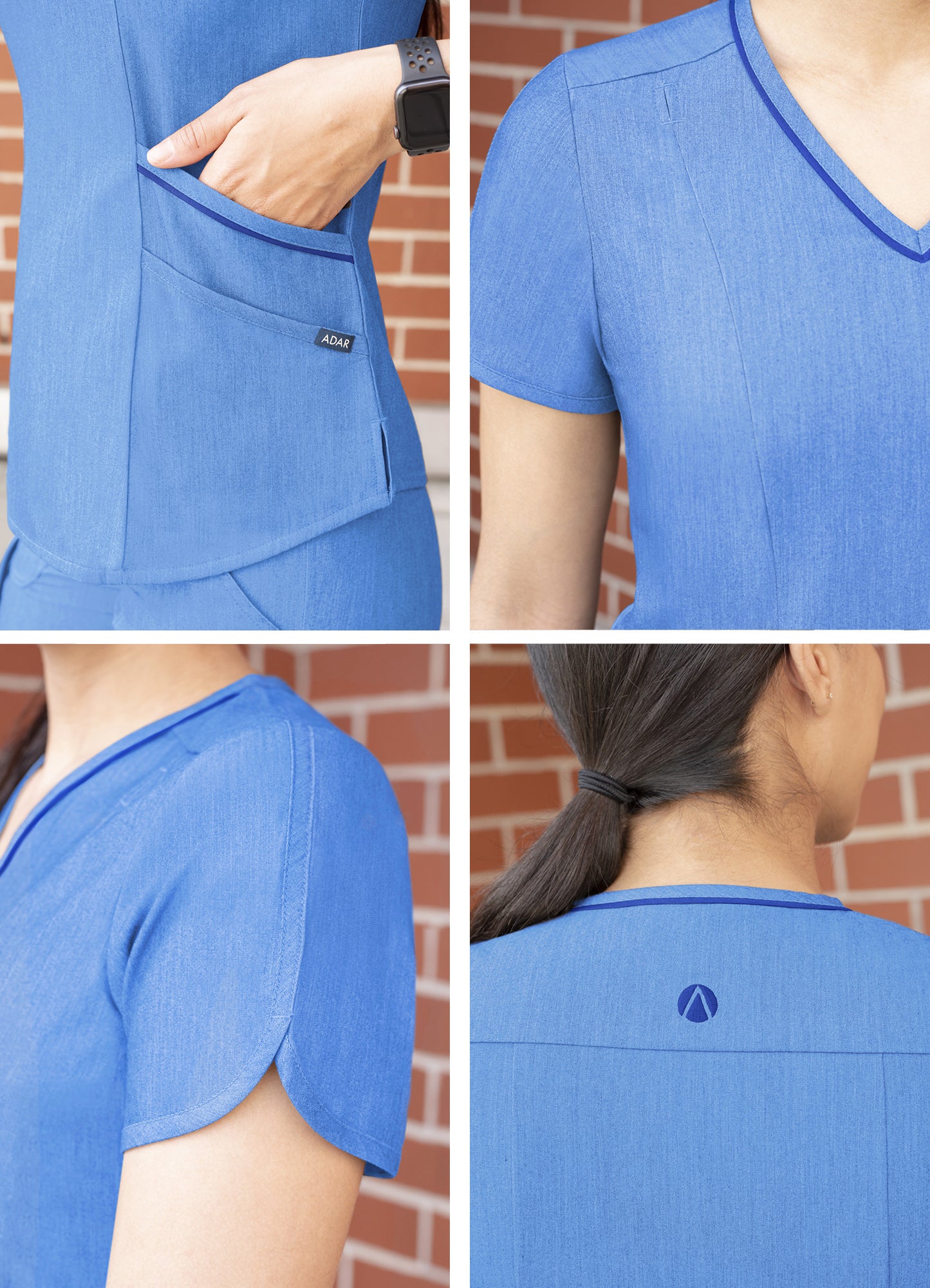 ADAR Pro Women's Modern V-Neck Scrub Top