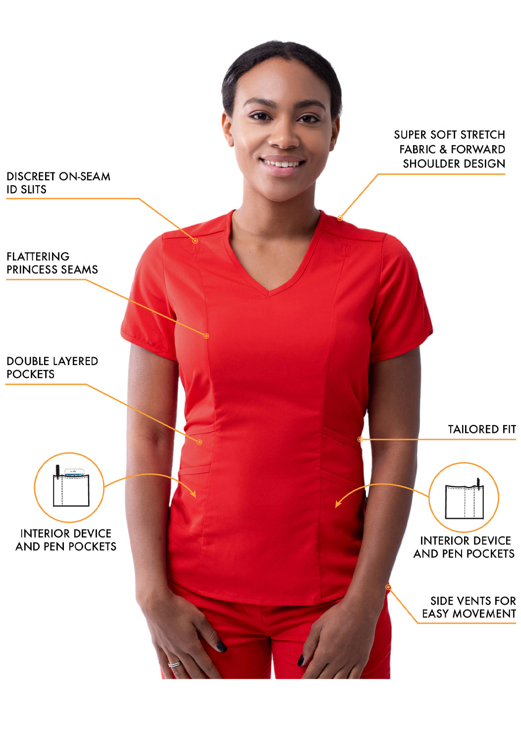 ADAR Pro Women's Core Classic Yoga Scrub Set