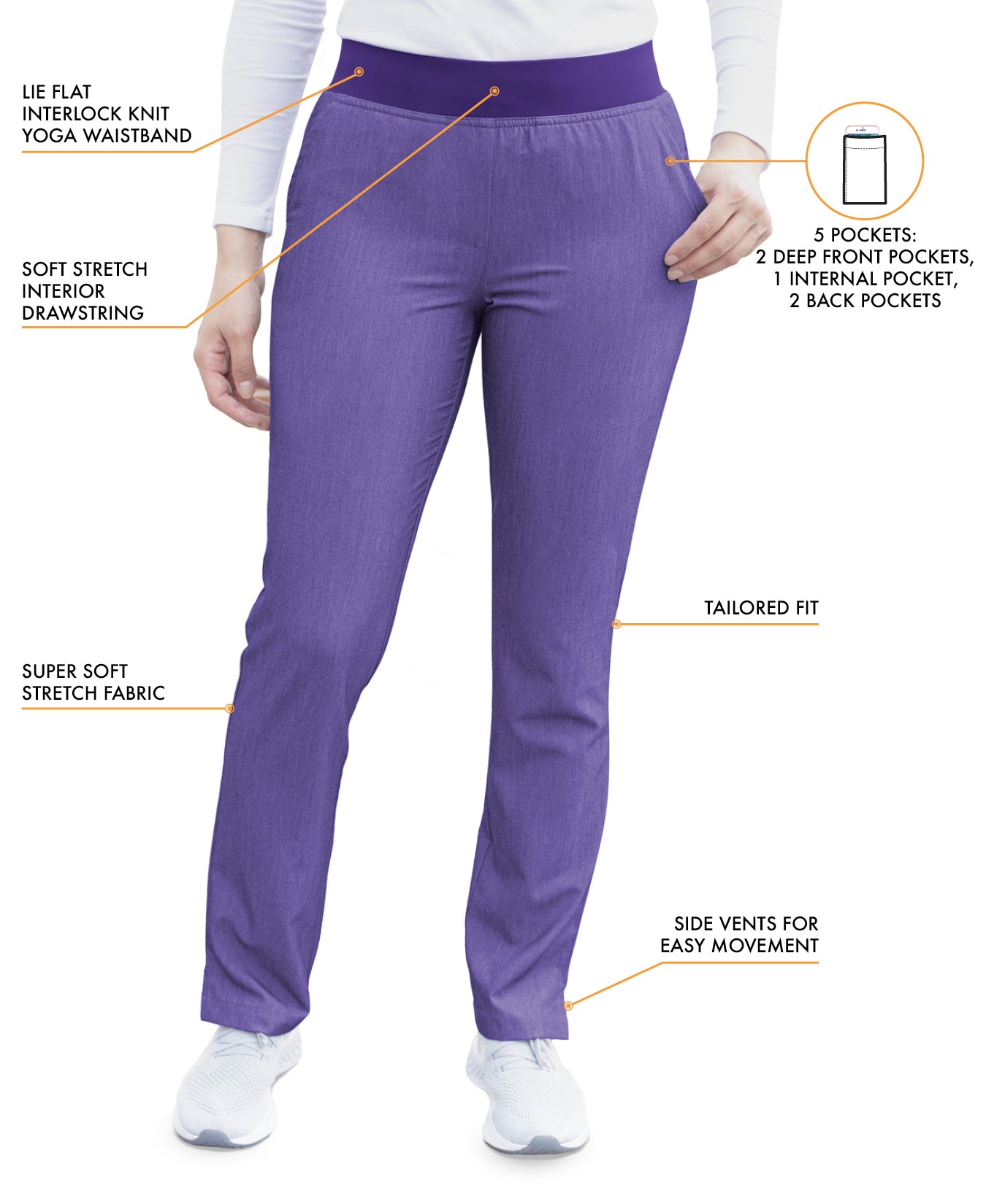 ADAR Pro Women's Core Classic Yoga Scrub Set