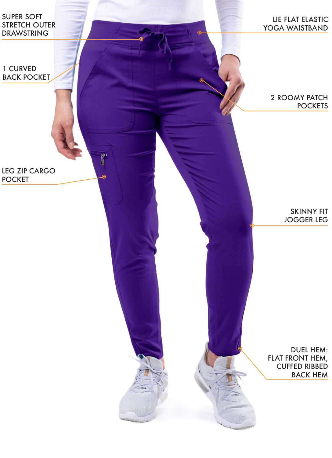ADAR Pro Women's Movement Booster Jogger Scrub Set