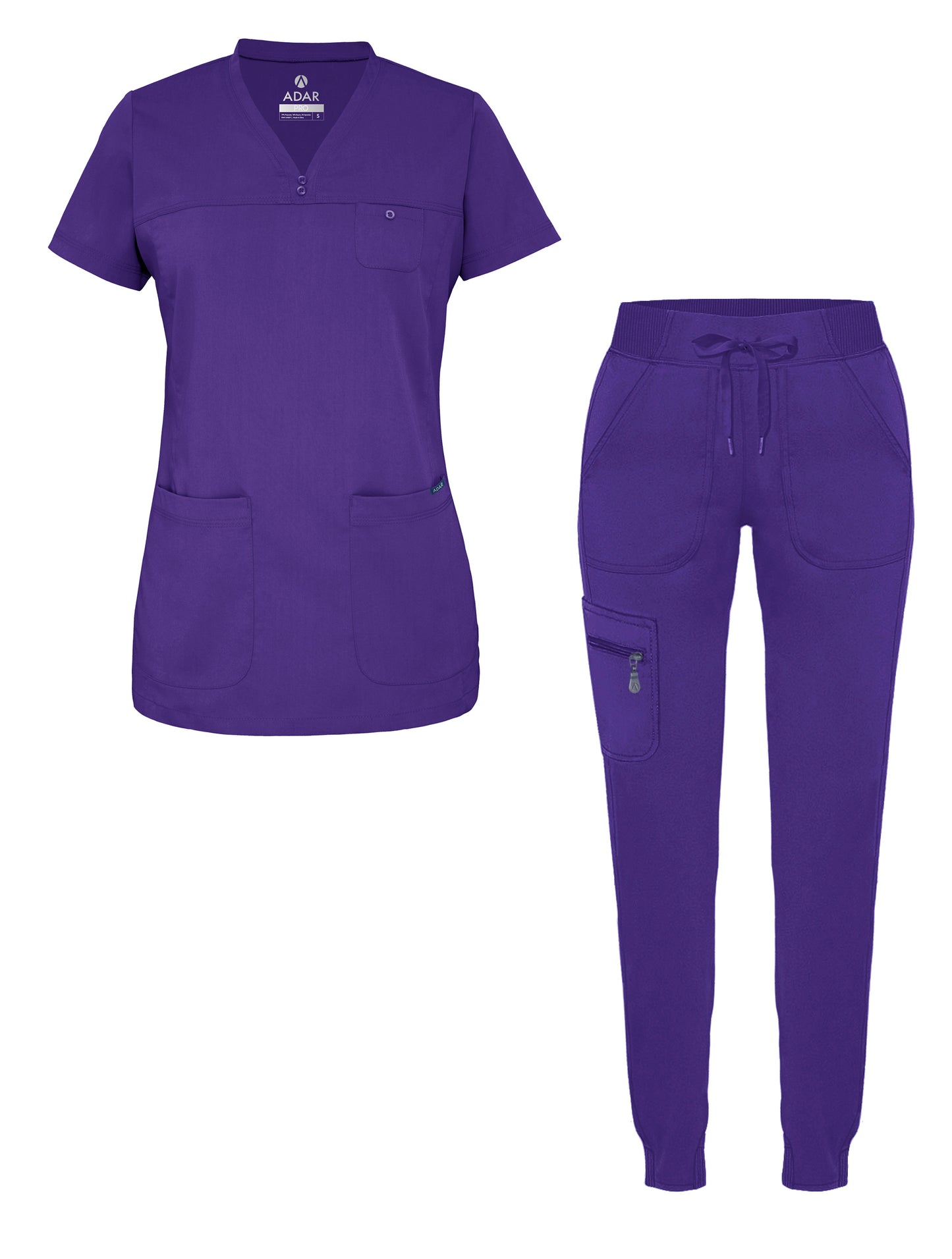 ADAR Pro Women's Movement Booster Jogger Scrub Set