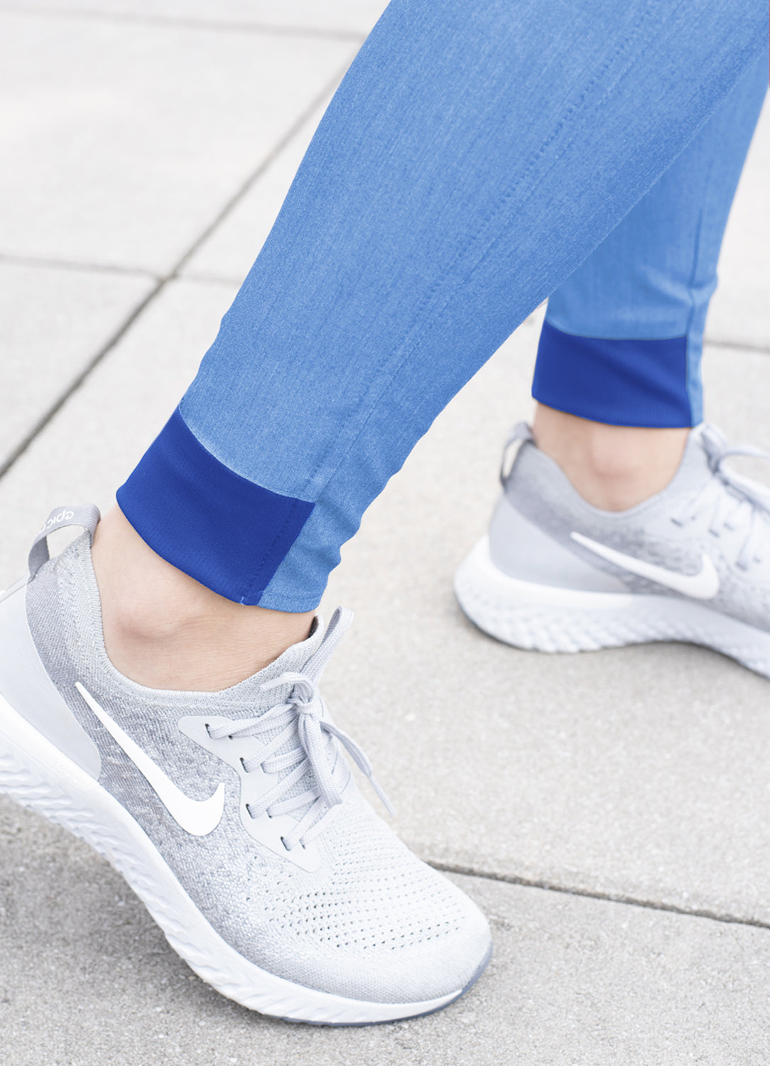 ADAR Pro Heather Women's Modern Athletic Jogger Scrub Set