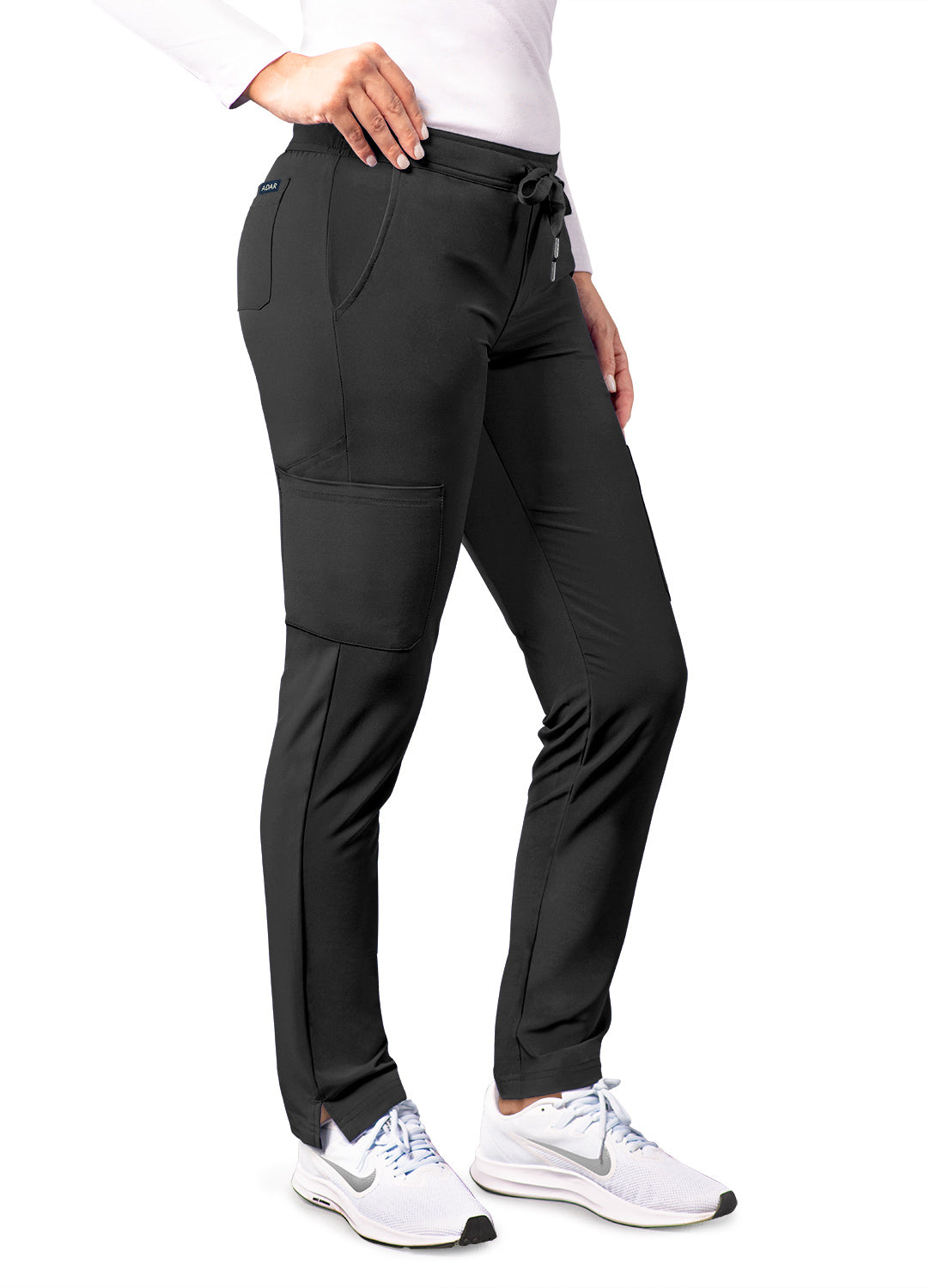 ADAR Addition Women's Skinny Leg Cargo Drawstring Pant PETITE