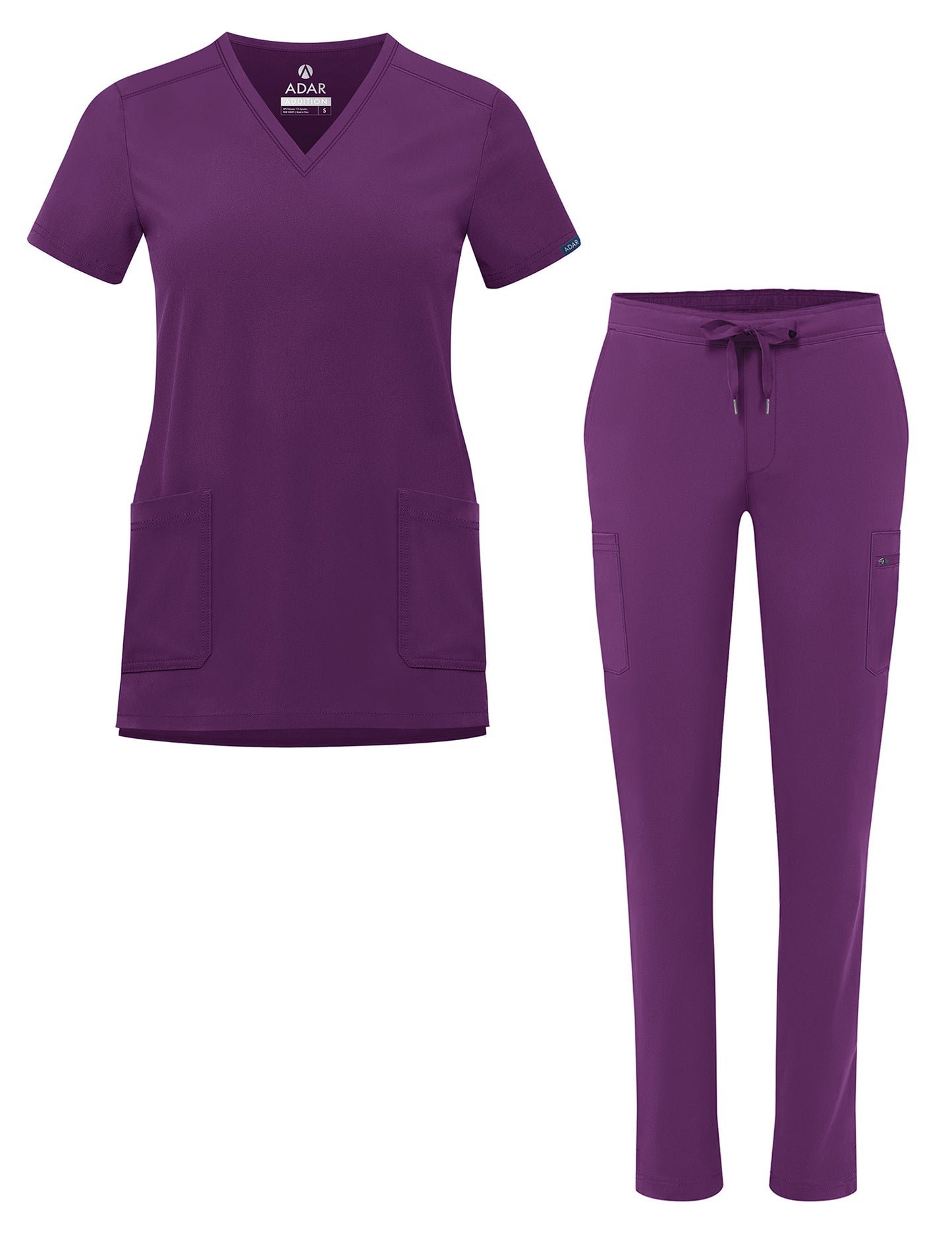 ADAR Addition Women's Go-Basic Scrub Set