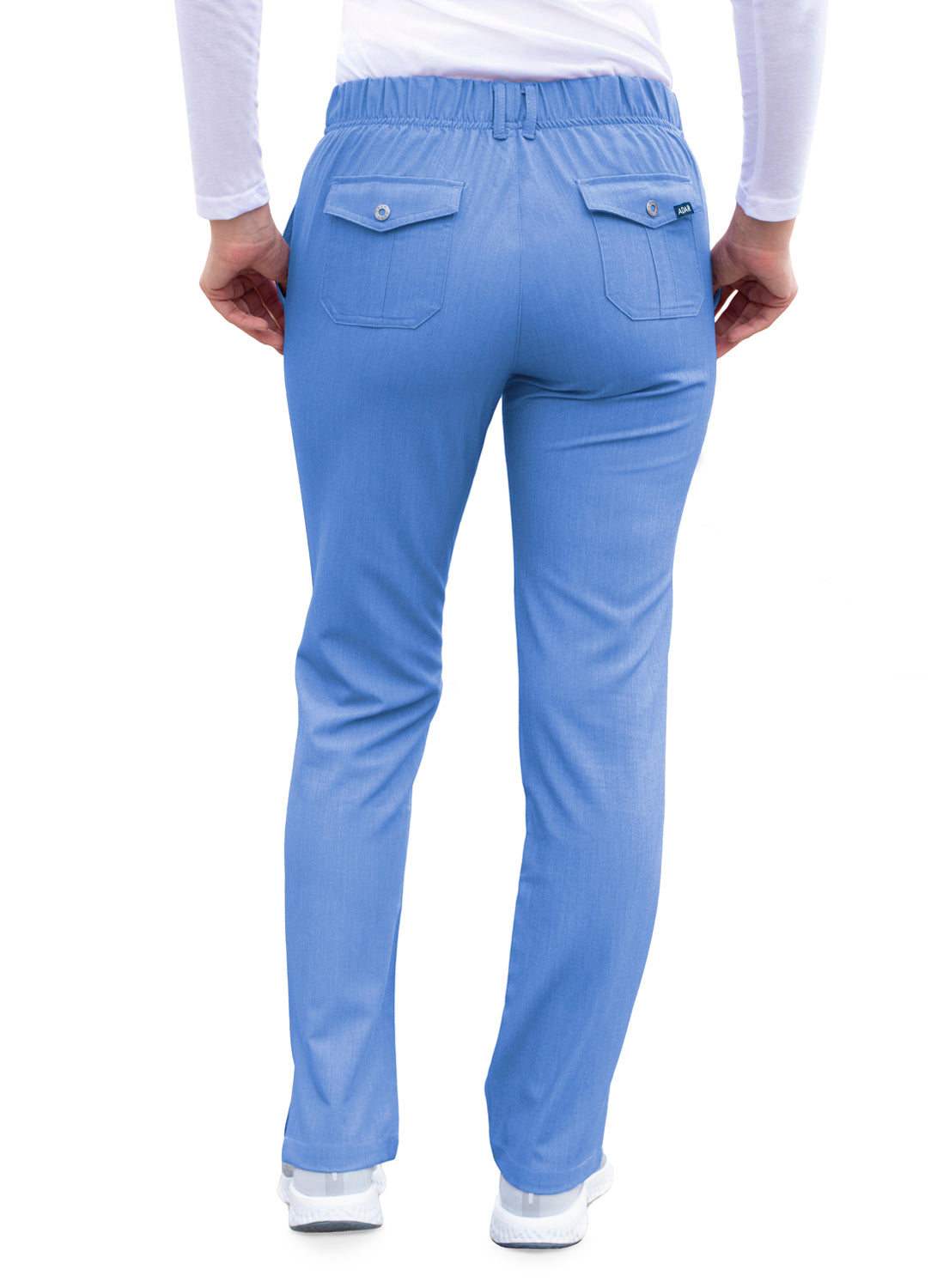 ADAR Pro Heather Women's Slim Fit 6 Pocket Pant  PETITE