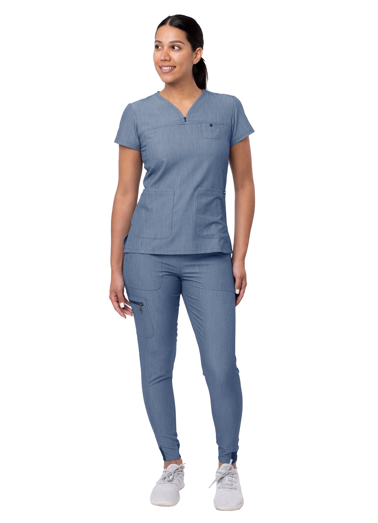 ADAR Pro Heather Women's Movement Booster Jogger Scrub Set