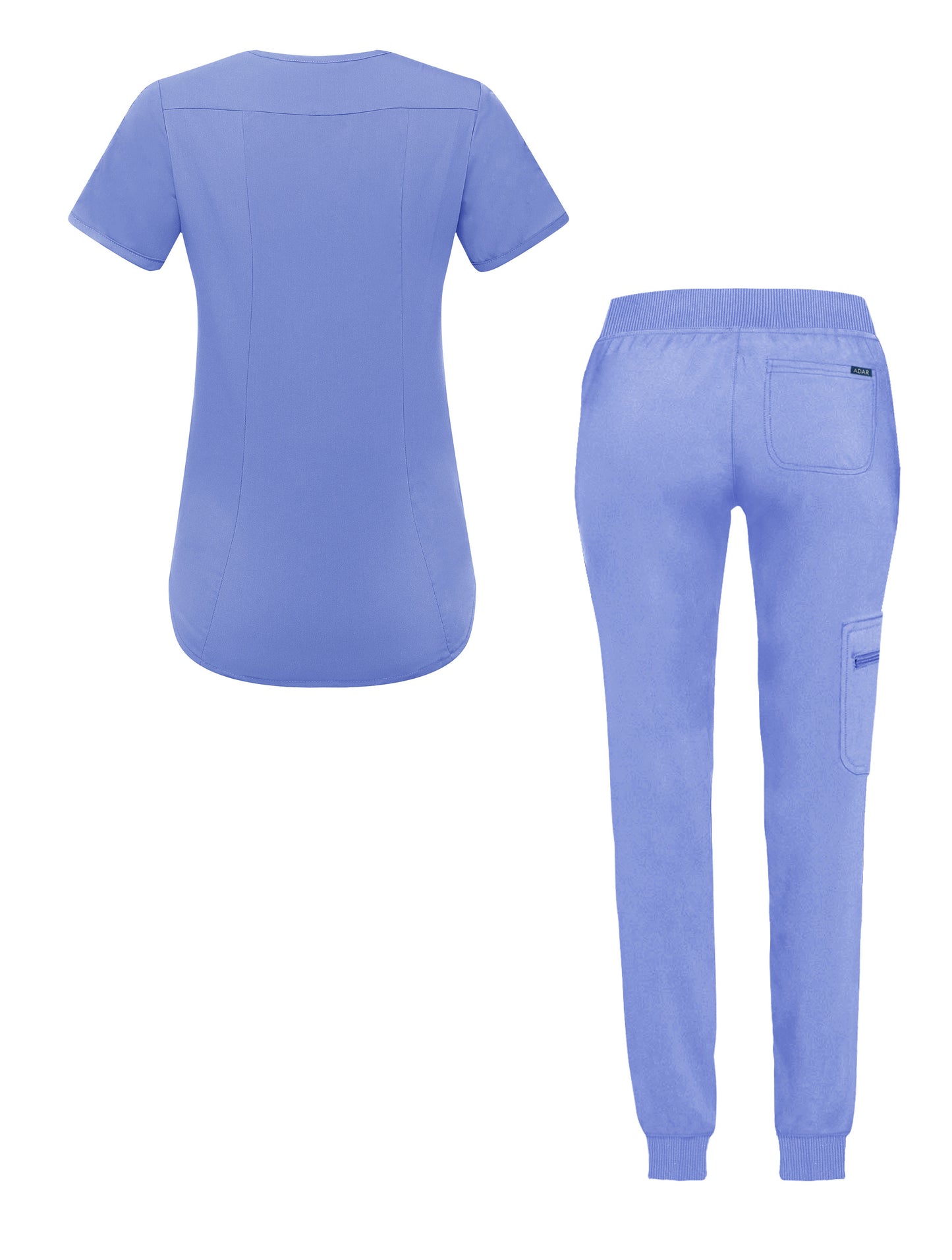 ADAR Pro Women's Modern Athletic Jogger Scrub Set
