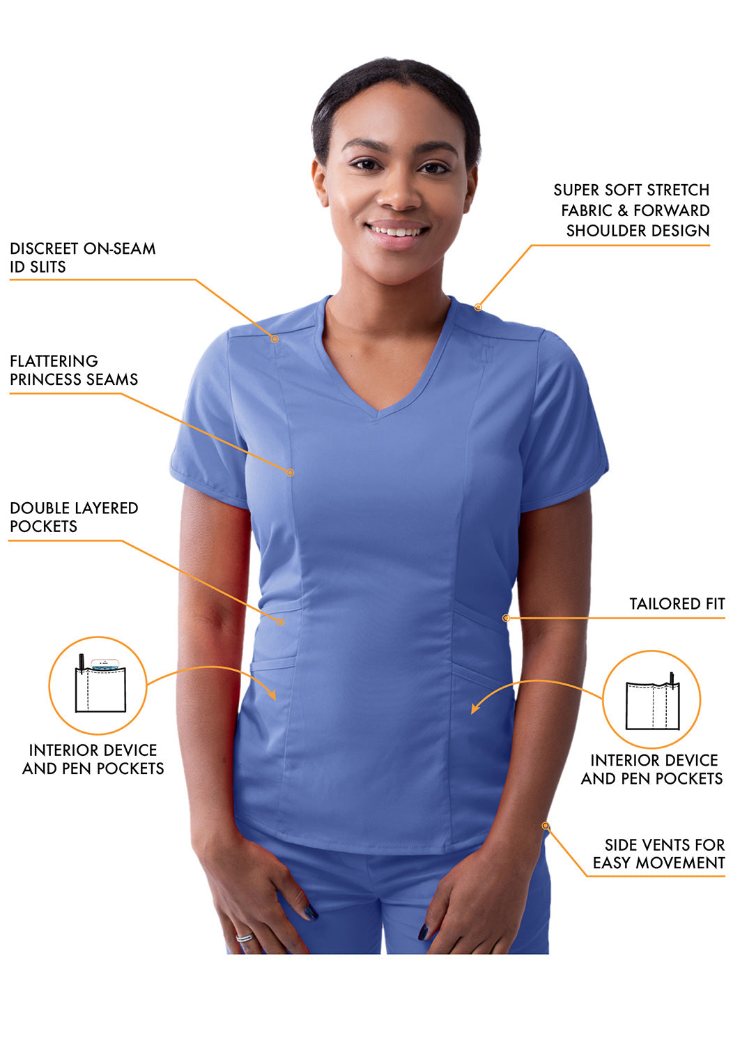 ADAR Pro Women's Modern Athletic Jogger Scrub Set