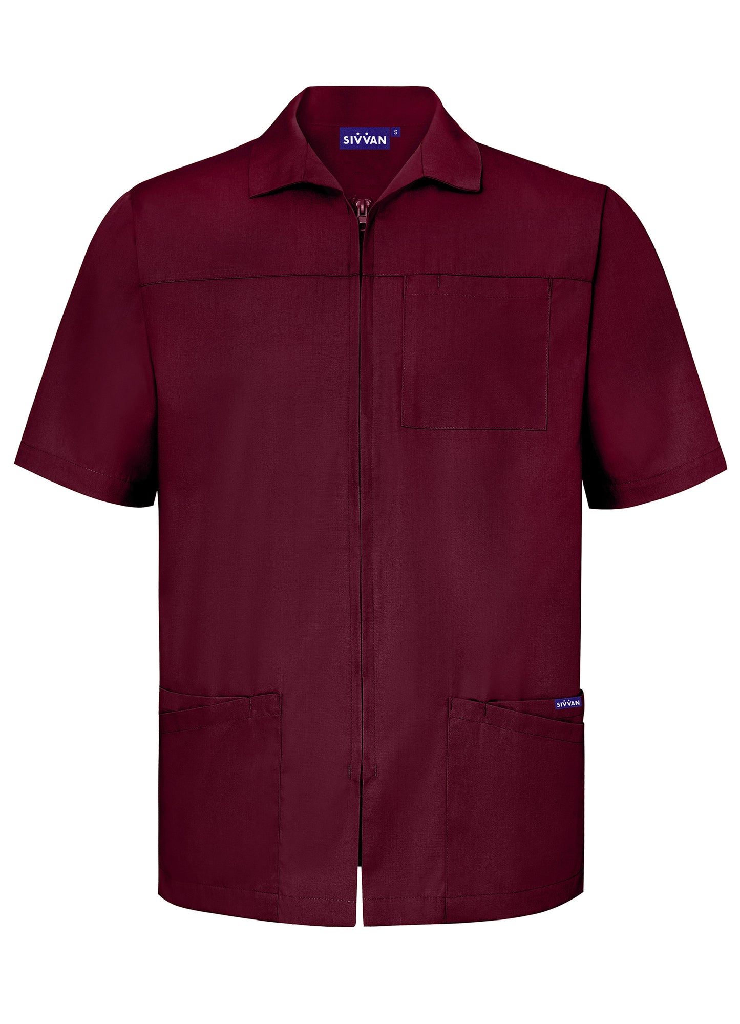 Sivvan Men's Zippered Short Sleeve Jacket
