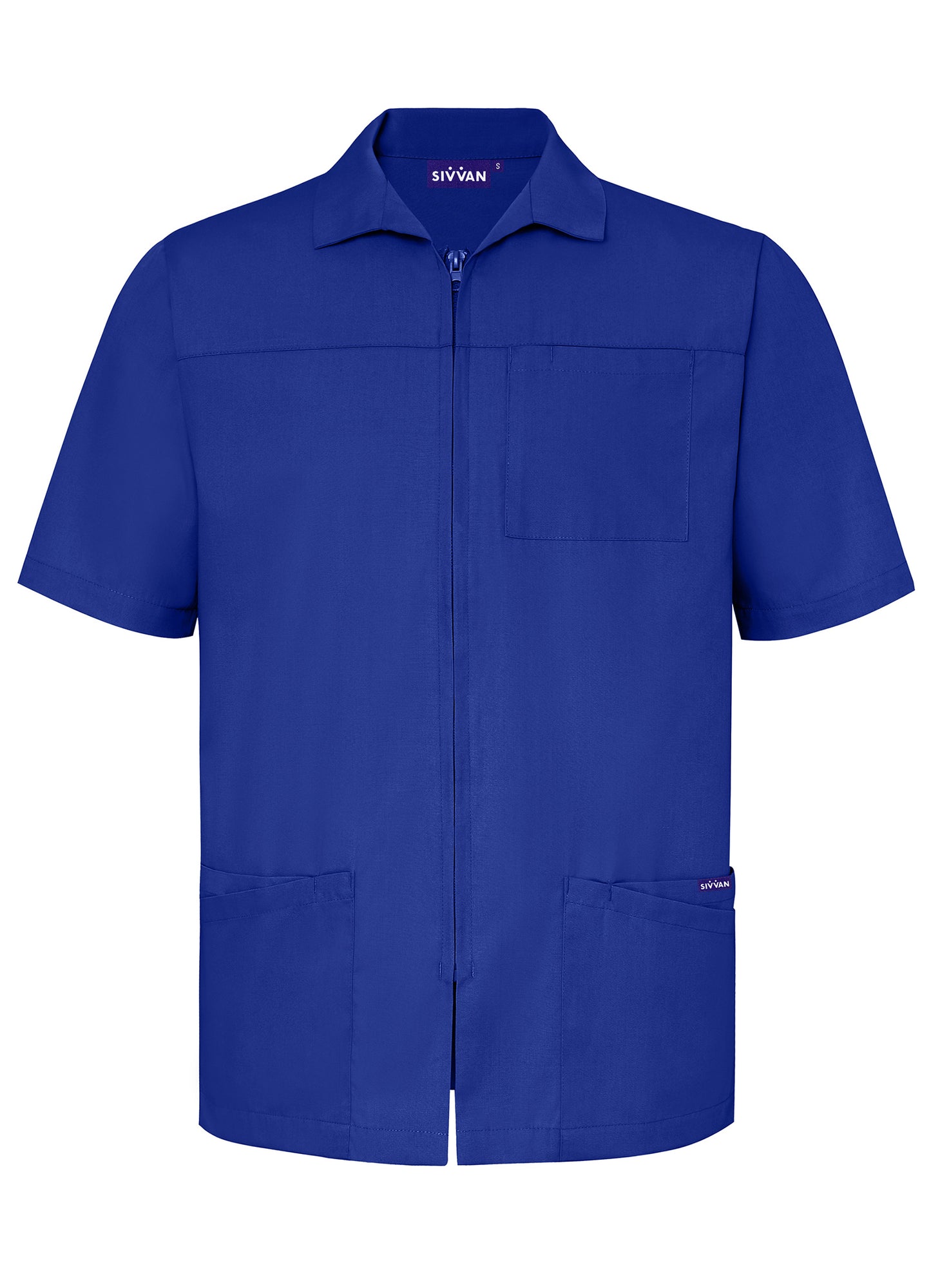 Sivvan Men's Zippered Short Sleeve Jacket