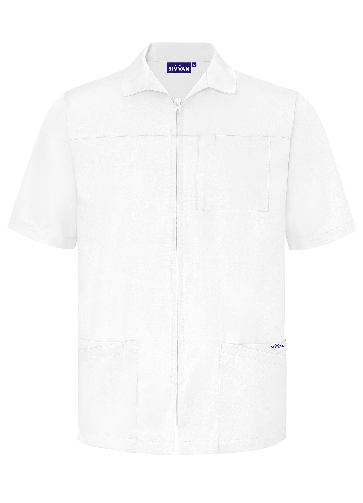 Sivvan Men's Zippered Short Sleeve Jacket