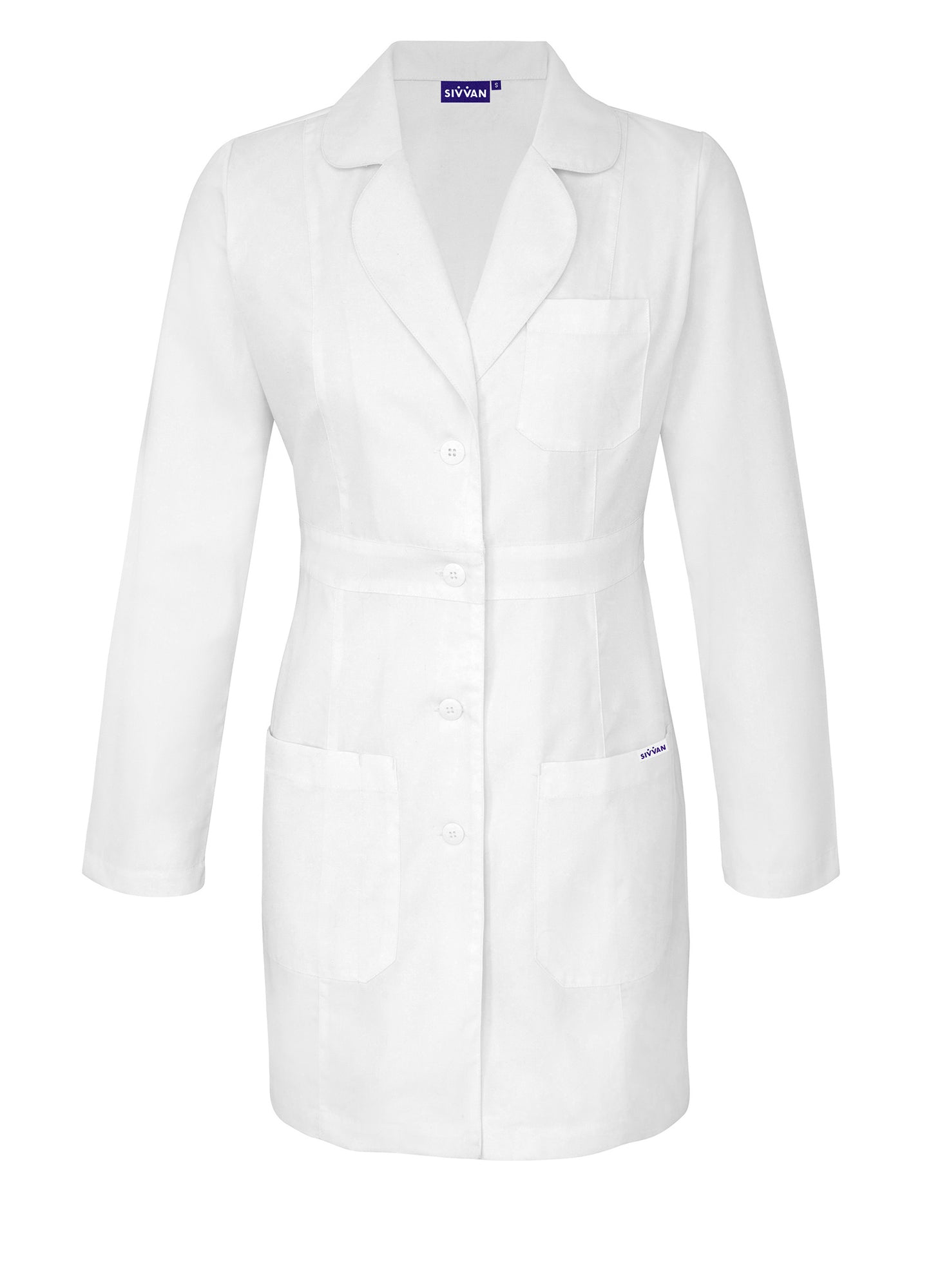 Sivvan 33 inch Women's Modern Slim Lab Coat